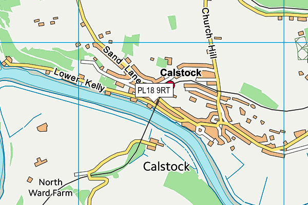 PL18 9RT map - OS VectorMap District (Ordnance Survey)