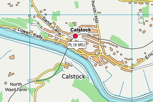 PL18 9RU map - OS VectorMap District (Ordnance Survey)