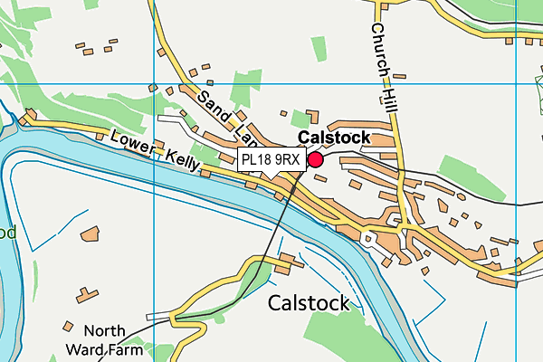 PL18 9RX map - OS VectorMap District (Ordnance Survey)