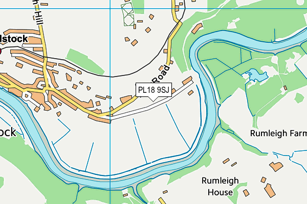 PL18 9SJ map - OS VectorMap District (Ordnance Survey)