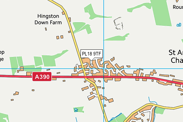 PL18 9TF map - OS VectorMap District (Ordnance Survey)