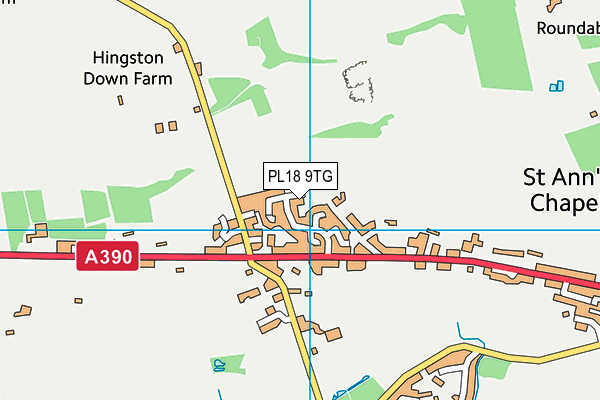 PL18 9TG map - OS VectorMap District (Ordnance Survey)