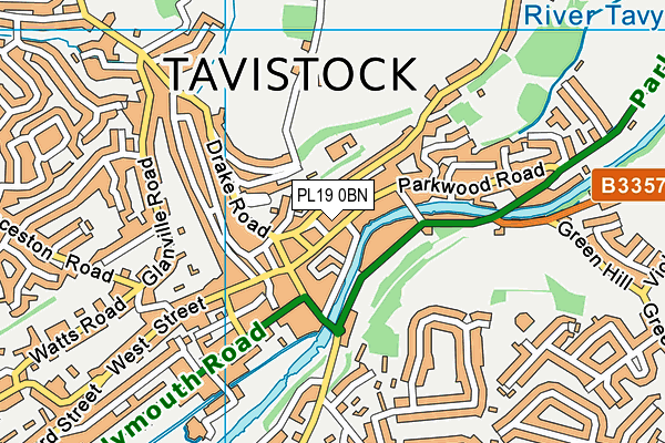 Map of TAVISTOCK ENTERPRISE HUB CIC at district scale