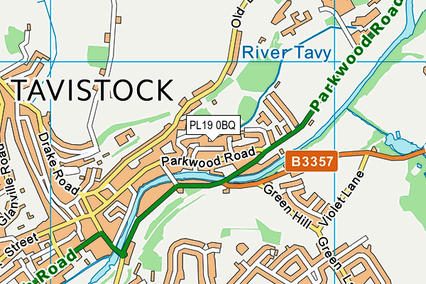 PL19 0BQ map - OS VectorMap District (Ordnance Survey)