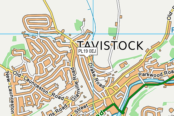 PL19 0EJ map - OS VectorMap District (Ordnance Survey)