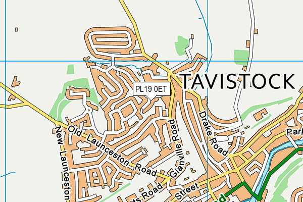 PL19 0ET map - OS VectorMap District (Ordnance Survey)