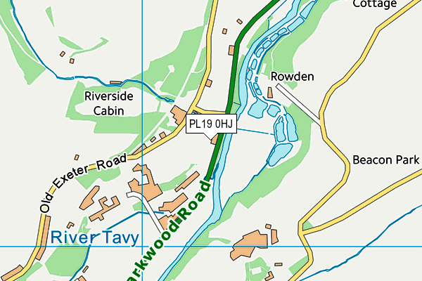 PL19 0HJ map - OS VectorMap District (Ordnance Survey)