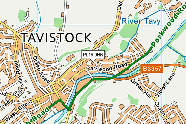 PL19 0HN map - OS VectorMap District (Ordnance Survey)