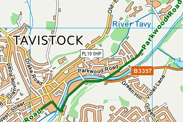 PL19 0HP map - OS VectorMap District (Ordnance Survey)