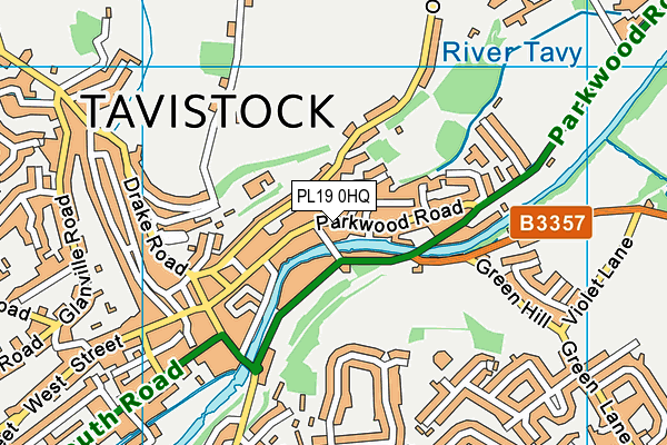 PL19 0HQ map - OS VectorMap District (Ordnance Survey)