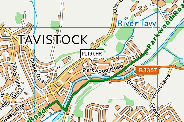 PL19 0HR map - OS VectorMap District (Ordnance Survey)