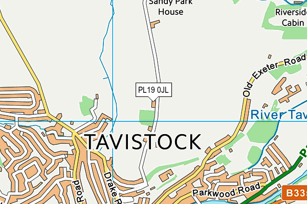 PL19 0JL map - OS VectorMap District (Ordnance Survey)