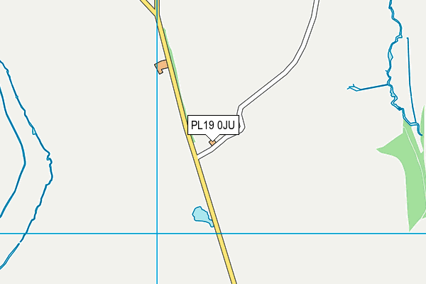 PL19 0JU map - OS VectorMap District (Ordnance Survey)