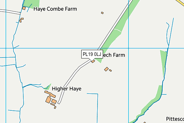 PL19 0LJ map - OS VectorMap District (Ordnance Survey)