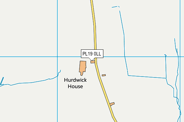 Hurdwick Golf Course And Club (Closed) map (PL19 0LL) - OS VectorMap District (Ordnance Survey)