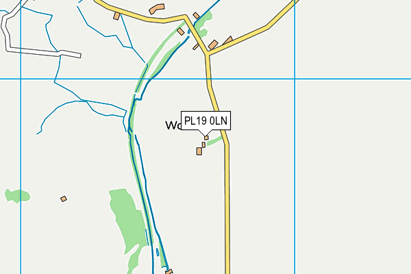 PL19 0LN map - OS VectorMap District (Ordnance Survey)