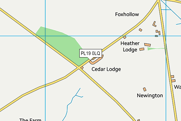 PL19 0LQ map - OS VectorMap District (Ordnance Survey)