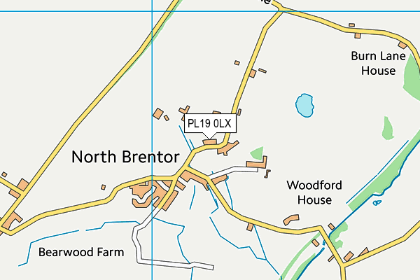 PL19 0LX map - OS VectorMap District (Ordnance Survey)