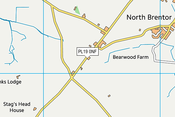 PL19 0NF map - OS VectorMap District (Ordnance Survey)