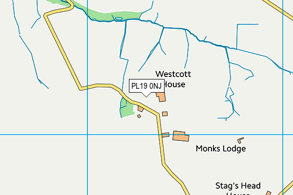 PL19 0NJ map - OS VectorMap District (Ordnance Survey)