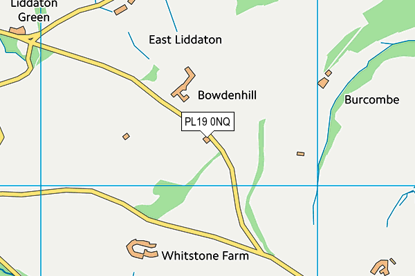 PL19 0NQ map - OS VectorMap District (Ordnance Survey)