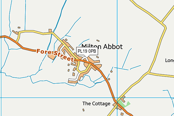 PL19 0PB map - OS VectorMap District (Ordnance Survey)