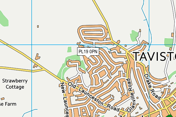 PL19 0PN map - OS VectorMap District (Ordnance Survey)