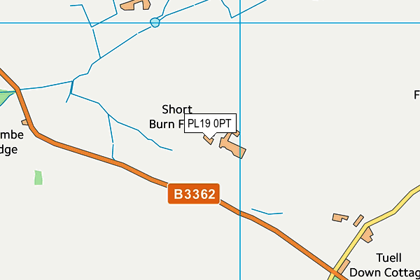 PL19 0PT map - OS VectorMap District (Ordnance Survey)