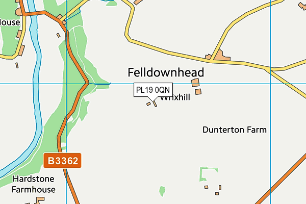 PL19 0QN map - OS VectorMap District (Ordnance Survey)