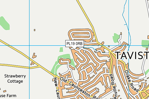 PL19 0RB map - OS VectorMap District (Ordnance Survey)