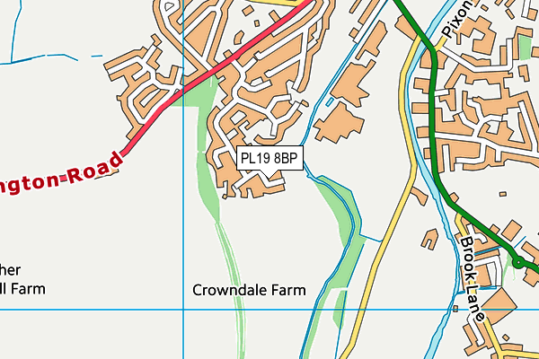 PL19 8BP map - OS VectorMap District (Ordnance Survey)