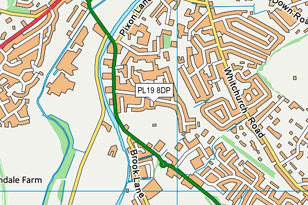 PL19 8DP map - OS VectorMap District (Ordnance Survey)