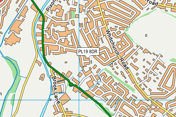 PL19 8DR map - OS VectorMap District (Ordnance Survey)