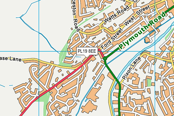 PL19 8EE map - OS VectorMap District (Ordnance Survey)