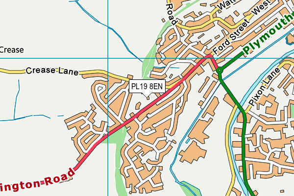 PL19 8EN map - OS VectorMap District (Ordnance Survey)