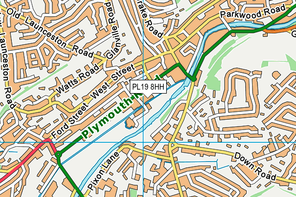 PL19 8HH map - OS VectorMap District (Ordnance Survey)