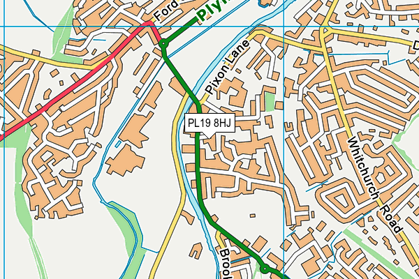 PL19 8HJ map - OS VectorMap District (Ordnance Survey)