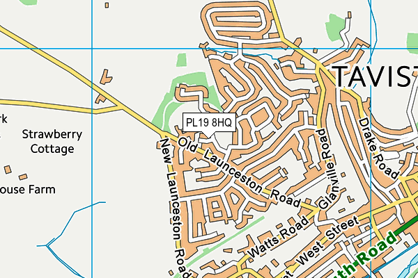 PL19 8HQ map - OS VectorMap District (Ordnance Survey)