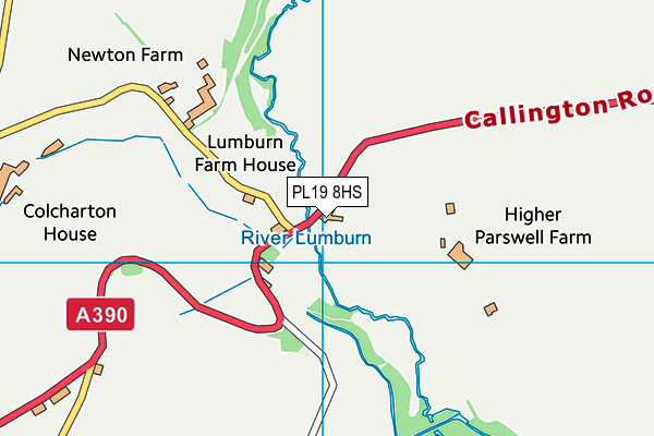 PL19 8HS map - OS VectorMap District (Ordnance Survey)