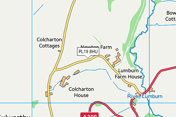 PL19 8HU map - OS VectorMap District (Ordnance Survey)