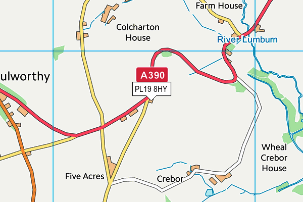 PL19 8HY map - OS VectorMap District (Ordnance Survey)