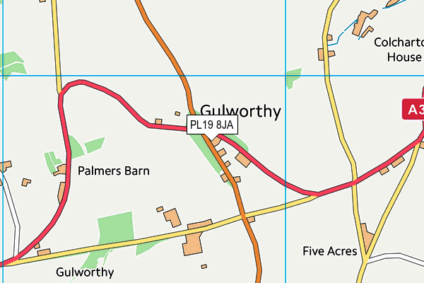 Gulworthy Primary Academy map (PL19 8JA) - OS VectorMap District (Ordnance Survey)