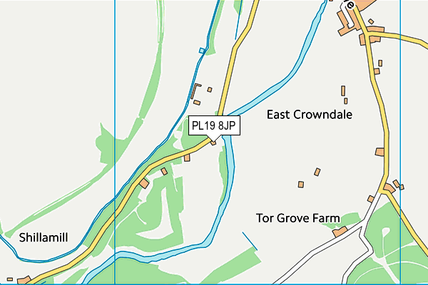 PL19 8JP map - OS VectorMap District (Ordnance Survey)