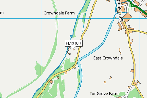 Tavistock Afc map (PL19 8JR) - OS VectorMap District (Ordnance Survey)