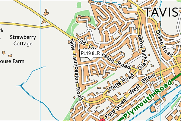 PL19 8LR map - OS VectorMap District (Ordnance Survey)