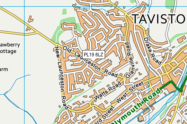 PL19 8LZ map - OS VectorMap District (Ordnance Survey)