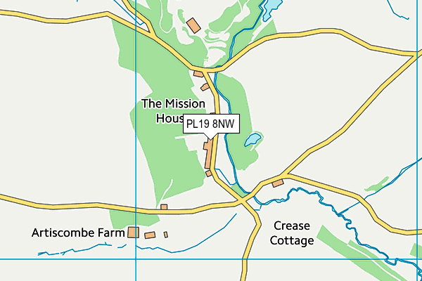 PL19 8NW map - OS VectorMap District (Ordnance Survey)