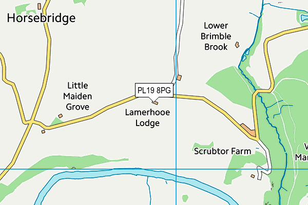 PL19 8PG map - OS VectorMap District (Ordnance Survey)