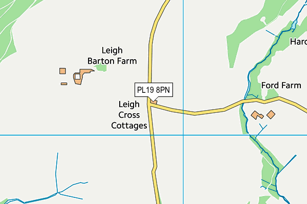 PL19 8PN map - OS VectorMap District (Ordnance Survey)