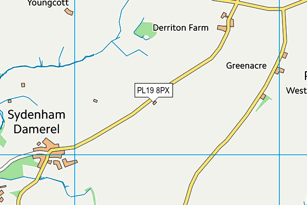 PL19 8PX map - OS VectorMap District (Ordnance Survey)